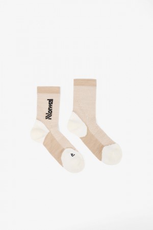 NNormal Merino socks 2 Beige | DKUWT-3906
