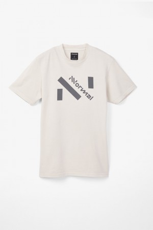 NNormal Organic cotton t-shirt Bianche | LJVZP-2604
