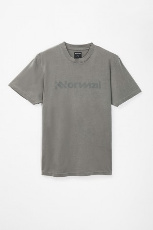 NNormal Organic cotton t-shirt Grigie | XOUNA-8764