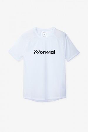 NNormal Race T-shirt NN Bianche | UIMHN-3184