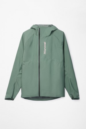NNormal Trail Rain Jacket Verdi | JDQES-5703